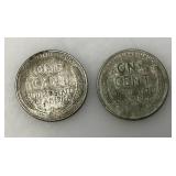 1943 D Steel Wheat Pennies