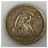 US 1875 -S Twenty Cent Piece