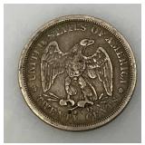 US 1875 -S Twenty Cent Piece