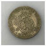 1901 Brazil 200 Ries Liberty