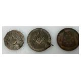 Antique Masonic Coins And More 1= STERLING