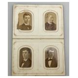 Antique Photo Album With Antique Photos & Some Tin Types