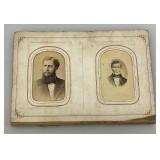 Antique Photo Album With Antique Photos & Some Tin Types