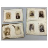 Antique Photo Album With Antique Photos & Some Tin Types