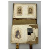 Antique Photo Album With Antique Photos & Some Tin Types