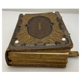 Antique Photo Album With Antique Photos & Some Tin Types