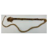 RARE Collectors Antique Early 19Th Century Lacebark Whip
