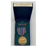 Vintage Military Metals One With Ribbon And One In Original Box & More