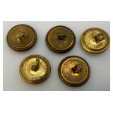 Vintage Military Metals With Ribbons In Original Box & More