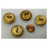 Vintage Military Metals With Ribbons In Original Box & More