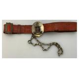 Vintage MASONIC Knights Templar Sword Clasp, Chain, Buckle And Belt