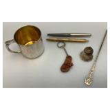 Misc. Vintage Collectibles Including STERLING Candle Snuffer (29 Grams) And More