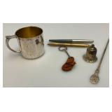 Misc. Vintage Collectibles Including STERLING Candle Snuffer (29 Grams) And More