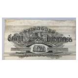 1893 Antique College Of Minnesota Diploma