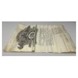 1893 Antique College Of Minnesota Diploma