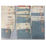 Misc. Postcards And Envelopes And Stamps