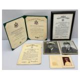 Misc. Military Certificates And Photos