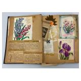 Vintage Scrap Book With Vintage Valentines And More