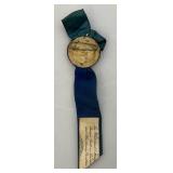 Antique Masonic Pin With Ribbon