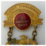 Antique 1910 MASONIC Ivanhoe Commandery Milwaukee No.24 Chicago Pin