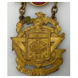 Antique 1910 MASONIC Ivanhoe Commandery Milwaukee No.24 Chicago Pin