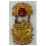 Antique 1910 MASONIC Ivanhoe Commandery Milwaukee No.24 Chicago Pin