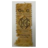 Misc. Vintage Collectible Ribbons Including 1899 New Richmond Cyclone Relief Committee, Red Cross Aid And More