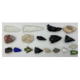 Misc. Glass & Stone Arrow Heads