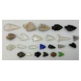 Misc. Glass & Stone Arrow Heads