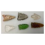Misc. Glass & Stone Arrow Heads