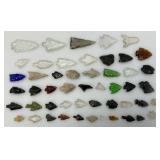 Misc. Glass & Stone Arrow Heads
