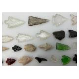 Misc. Glass & Stone Arrow Heads