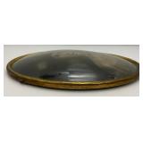 Antique Domed Glass Oval Picture Frame With Picture Of Woman 11" x 14"