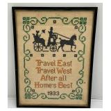 Antique Needle Point, Framed Items And More