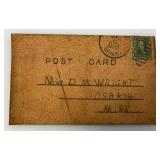Very Old Antique Leather Post Cards Most With Old Stamps