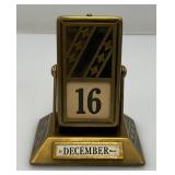 Vintage JE Mercott Perpetual Desk Calendar