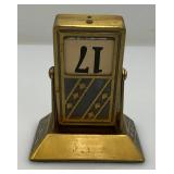 Vintage JE Mercott Perpetual Desk Calendar