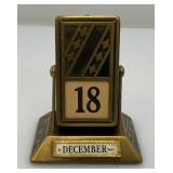 Vintage JE Mercott Perpetual Desk Calendar
