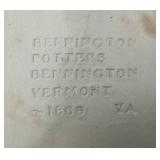 VERY RARE Bennington Potters "Blue Bill" Ducks Plate 10 1/2" Bennington Vermont #1669 YA White Agate Pottery (Nice Condition)