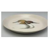 VERY RARE Bennington Potters "Pintails" Ducks Plate 10 1/2" Bennington Vermont #1669 YA White Agate Pottery (Nice Condition)