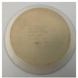 VERY RARE Bennington Potters "Wood Ducks" On Plate 10 1/2"  Bennington Vermont #1669 YA White Agate Pottery (Nice Condition)