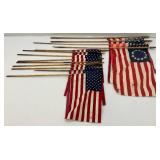 Misc. Small Flags Including 48 Star Flag And More