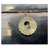 Very Old Chinese Lacquered Box 12" x 4" x 3"