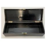 Very Old Chinese Lacquered Box 12" x 4" x 3"