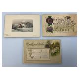 Vintage Scrapbook With Misc. Vintage Baby Items