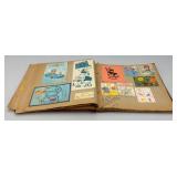 Vintage Scrapbook With Misc. Vintage Baby Items