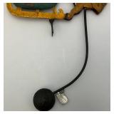 Vintage Metal Santa Sleigh Sky Hook Teeter Totter 12" x 18" With Metal Tag