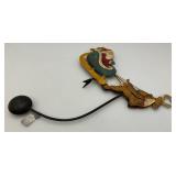 Vintage Metal Santa Sleigh Sky Hook Teeter Totter 12" x 18" With Metal Tag