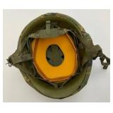 Vietnam War M1 Helmet W/Capac Liner And Camo Cover