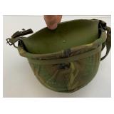 Vietnam War M1 Helmet W/Capac Liner And Camo Cover